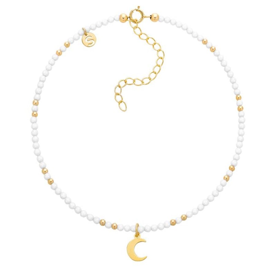 Bransoletki Selfie Jewellery | Bransoletka Na Kostke Moon Essence Tridacna -