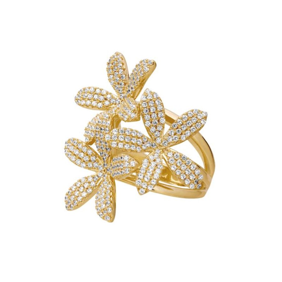 Pierscionki Selfie Jewellery | Pierscionek 3 Lilies Gold -