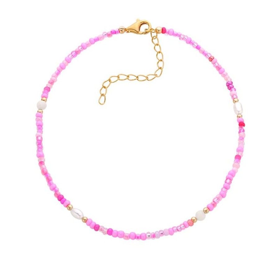 Bransoletki Selfie Jewellery | Bransoletka Na Kostke Juicy Pink -