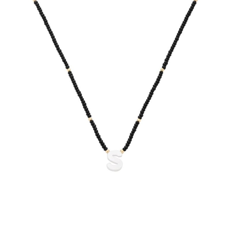 Naszyjniki Selfie Jewellery | Naszyjnik Letter Necklace Black -