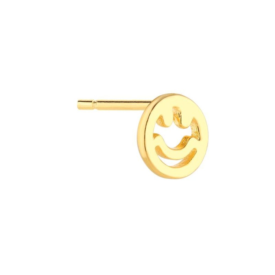 Kolczyki Selfie Jewellery | Kolczyk Mini Smile Gold -