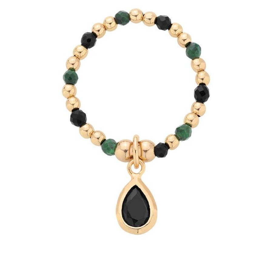 Pierscionki Selfie Jewellery | Pierscionek Elastyczny Green Vibe -