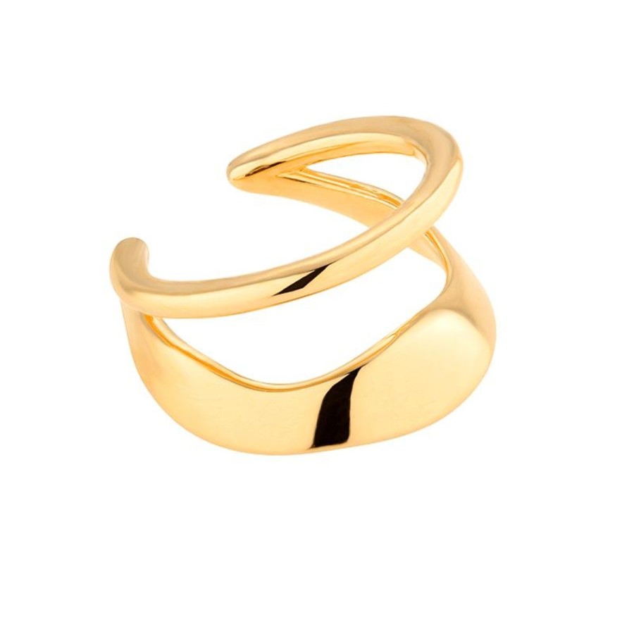 Kolczyki Selfie Jewellery | Kolczyk Top Duo Gold -