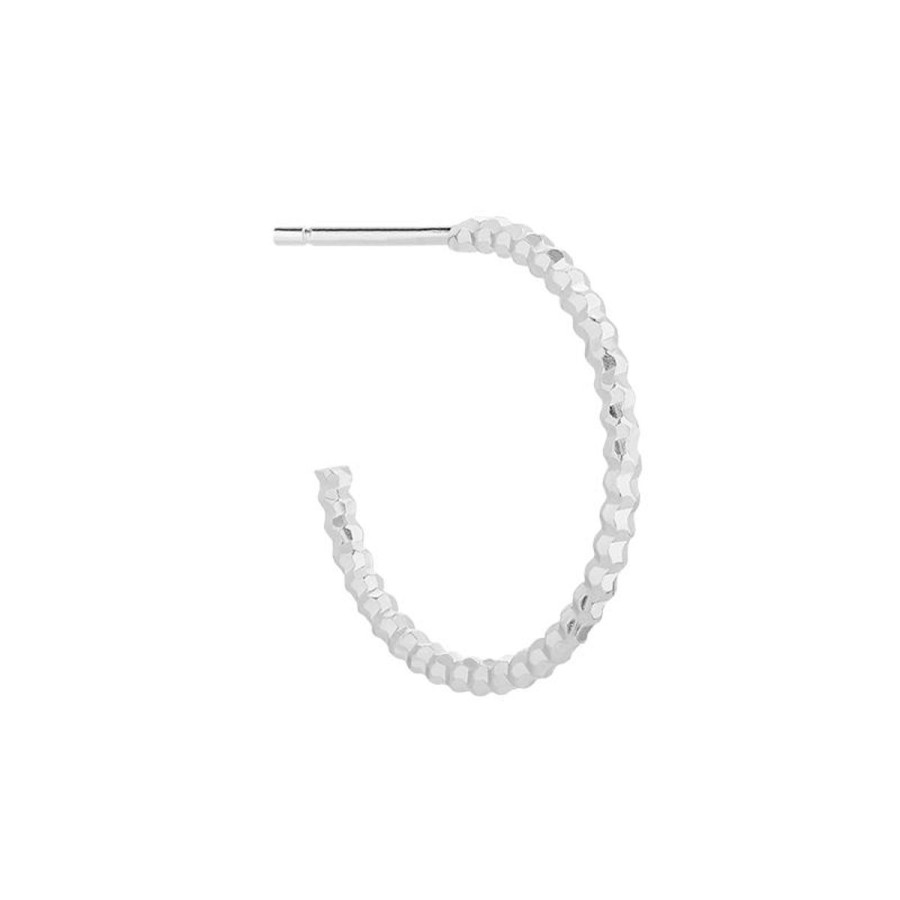 Kolczyki Selfie Jewellery | Kolczyk Dazzling Hoop Medium Silver -