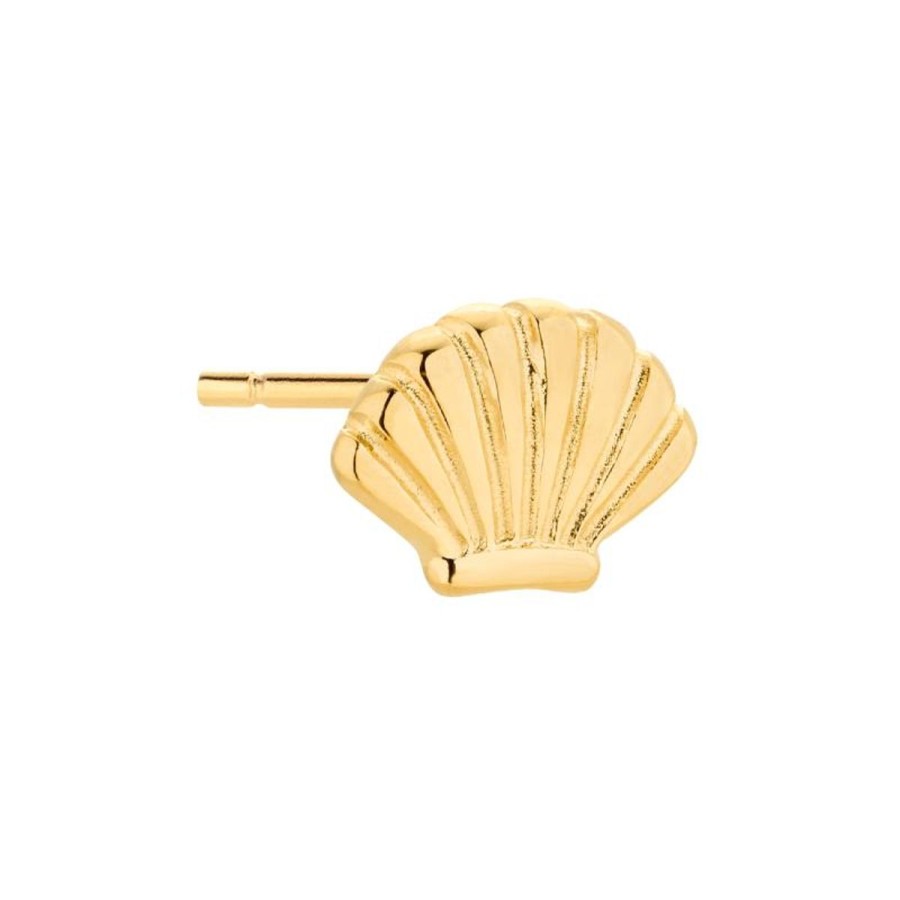 Kolczyki Selfie Jewellery | Kolczyk Mix And Match Shell Gold -