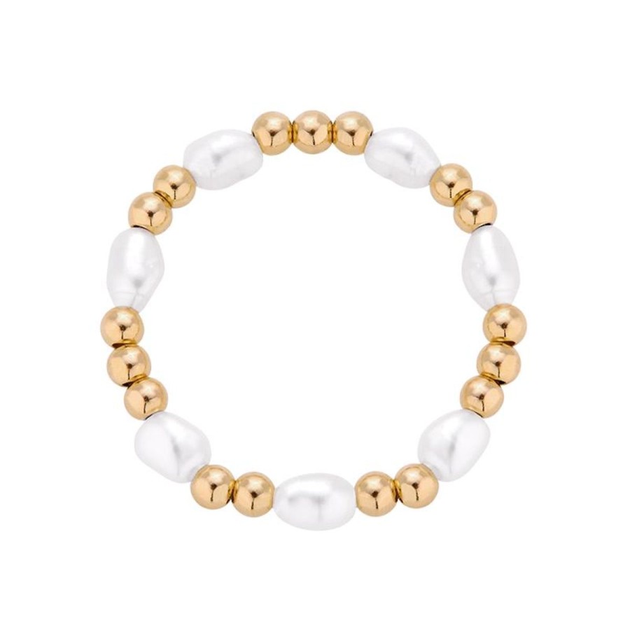 Pierscionki Selfie Jewellery | Pierscionek Elastyczny Z Perlami Astro Pearl -