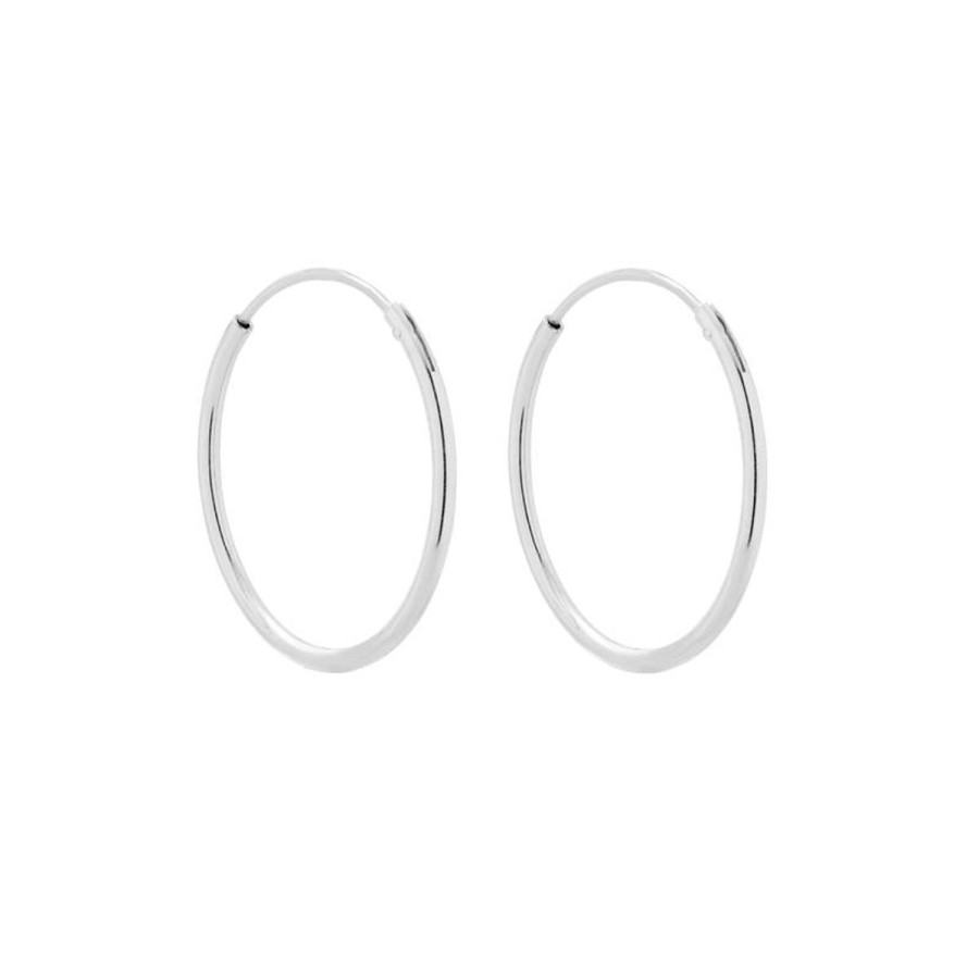 Kolczyki Selfie Jewellery | Kolczyki Hoop 20Mm Srebrne -