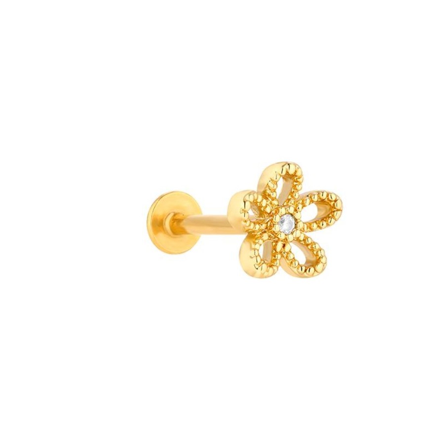 Kolczyki Selfie Jewellery | Kolczyk Piercing Flower Labret -