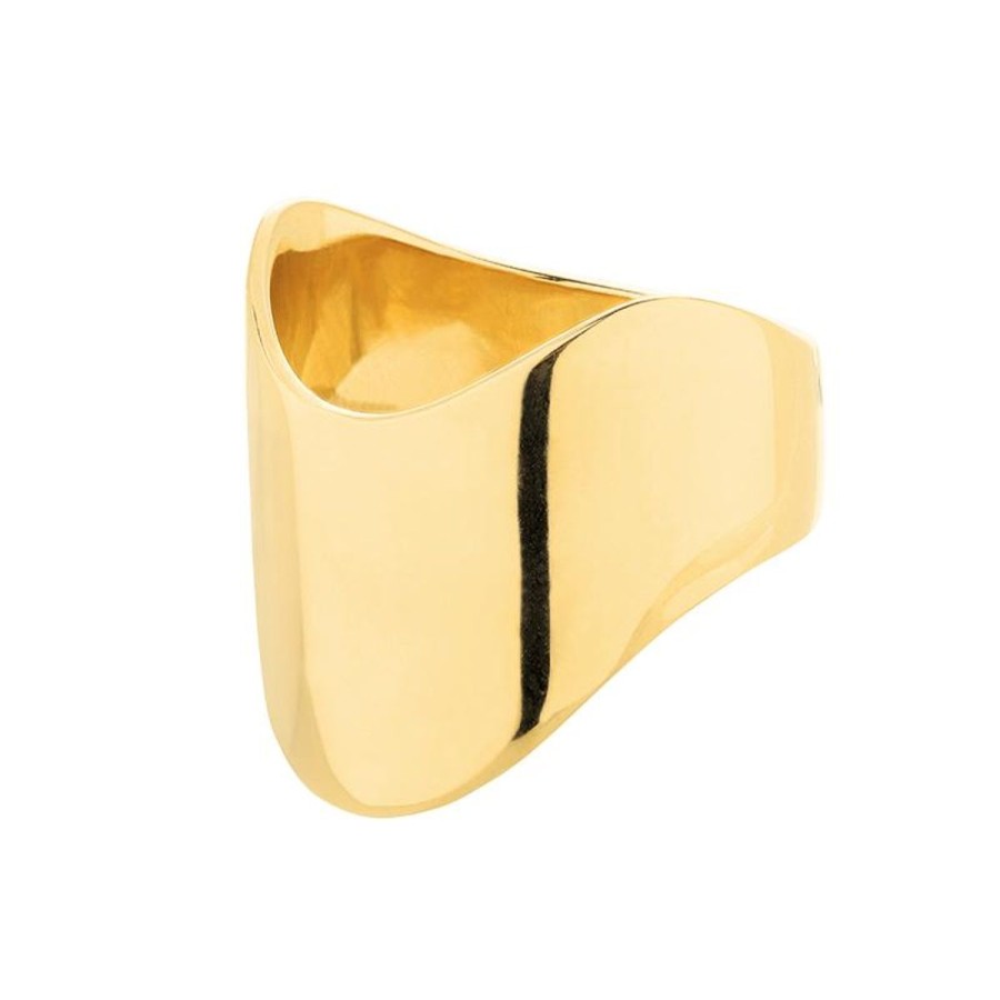 Pierscionki Selfie Jewellery | Pierscionek Imperial Wave Gold -