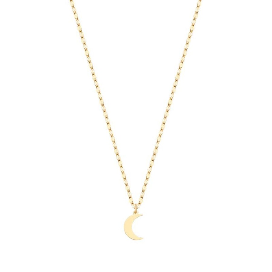 Naszyjniki Selfie Jewellery | Naszyjnik New Charm Moon Gold -