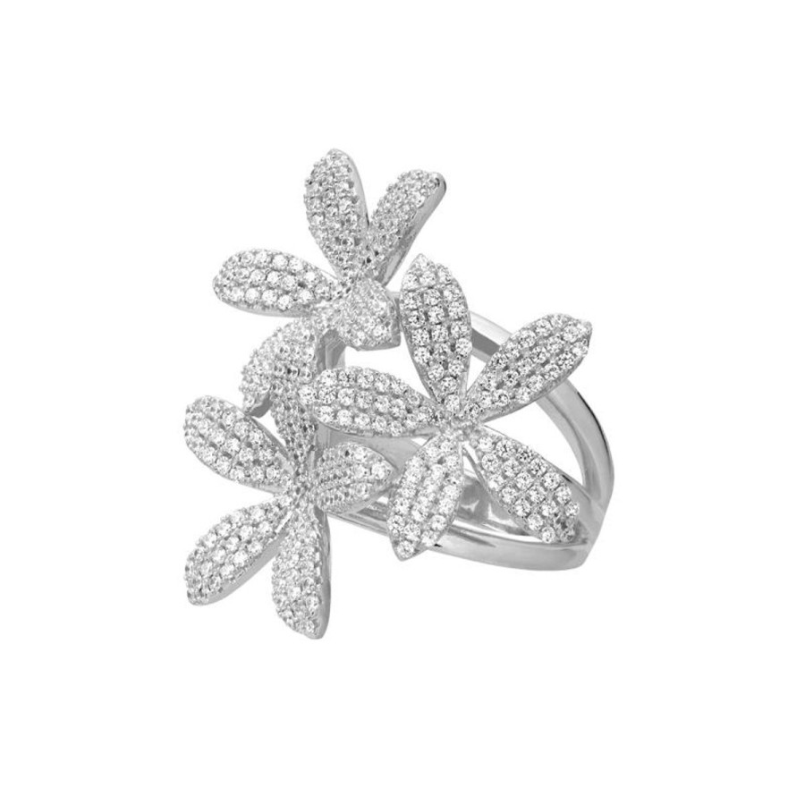 Pierscionki Selfie Jewellery | Pierscionek 3 Lilies Silver -