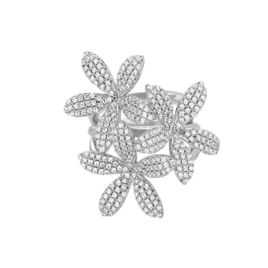 Pierscionki Selfie Jewellery | Pierscionek 3 Lilies Silver -