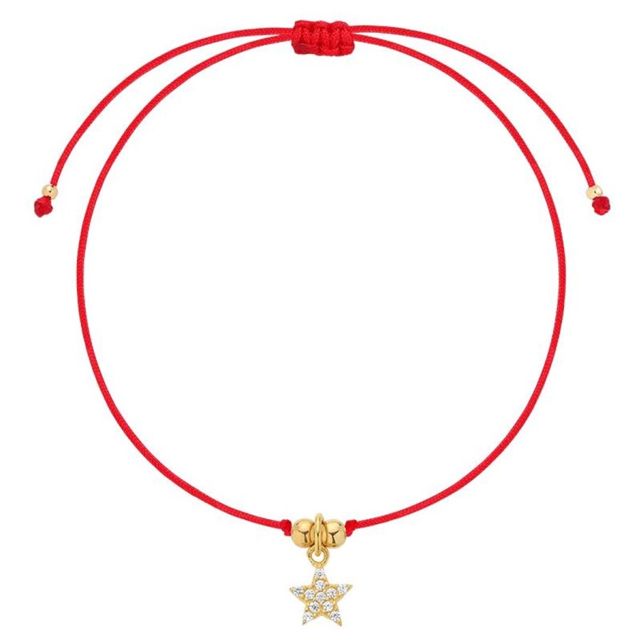 Bransoletki Selfie Jewellery | Bransoletka Na Lince Shooting Star Red Gold -