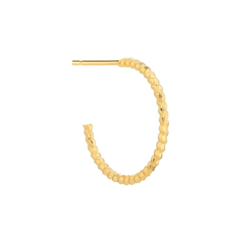 Kolczyki Selfie Jewellery | Kolczyk Dazzling Hoop Medium Gold -