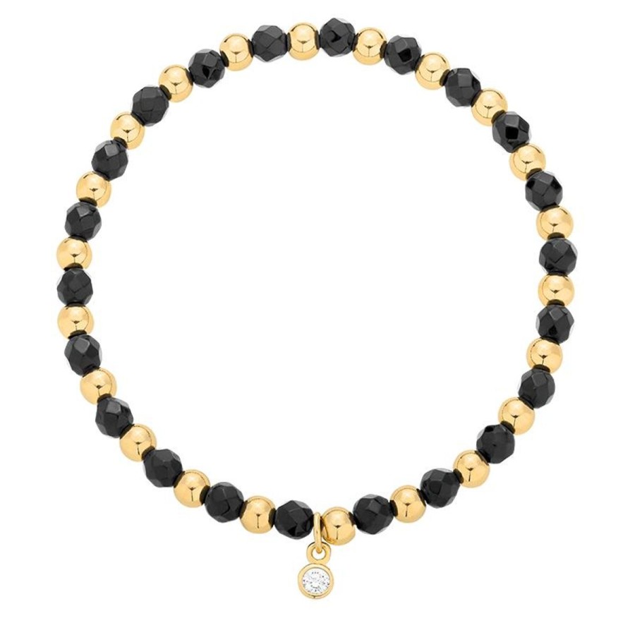 Bransoletki Selfie Jewellery | Bransoletka Bella Mia Black Gold -