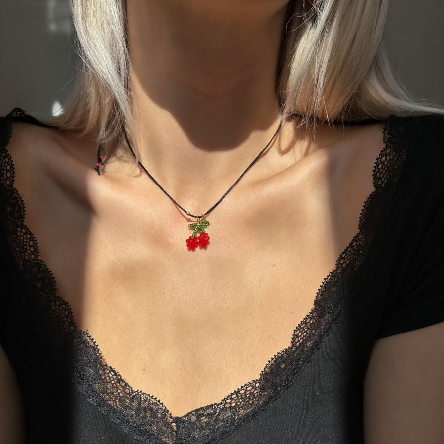 Naszyjniki Selfie Jewellery | Naszyjnik Cherry Kisses -