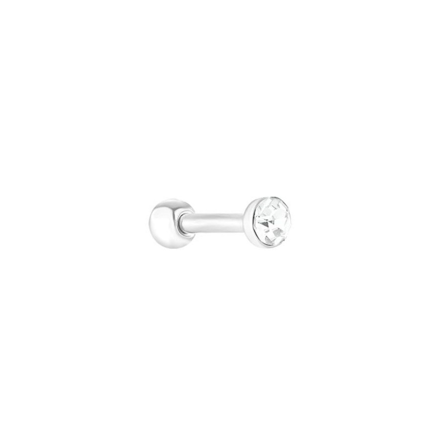 Kolczyki Selfie Jewellery | Kolczyk Piercing Dot Silver -