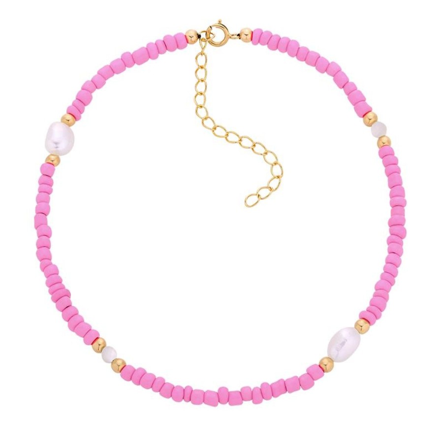 Bransoletki Selfie Jewellery | Bransoletka Na Kostke Ocean Diva Pink -