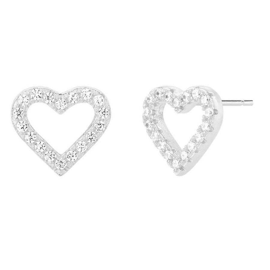 Kolczyki Selfie Jewellery | Kolczyki Heart Silver -